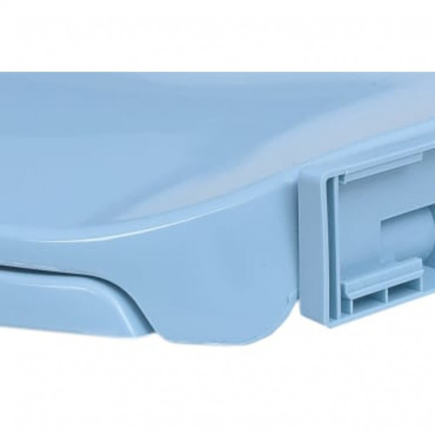 Soft-close Toilet Seat Blue Oval Image 7