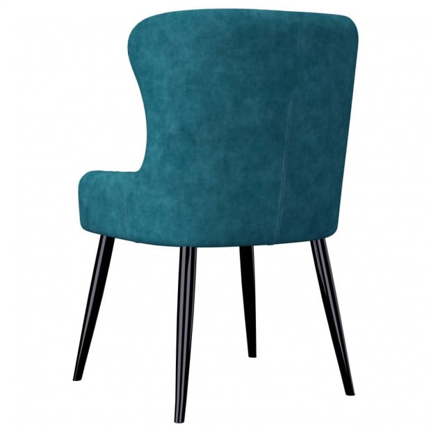 Dining Chairs 6 Pcs Blue Velvet Image 5