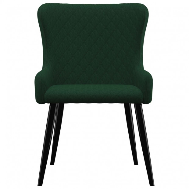 Dining Chairs 4 Pcs Green Velvet Image 3