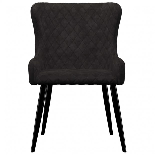 Dining Chairs 4 Pcs Black Velvet Image 3