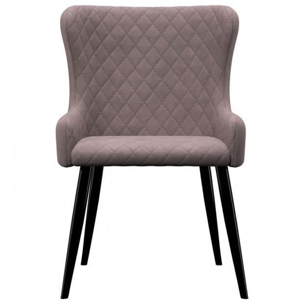 Dining Chairs 6 Pcs Pink Velvet Image 3