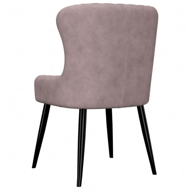 Dining Chairs 6 Pcs Pink Velvet Image 5