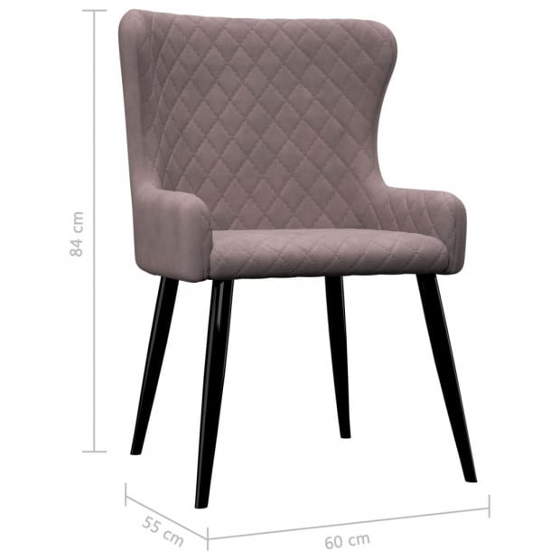 Dining Chairs 6 Pcs Pink Velvet Image 7
