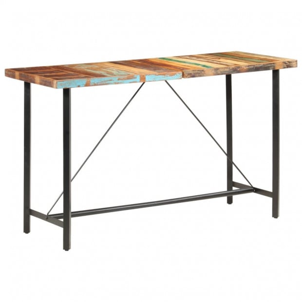 Bar Table 180x70x107 Cm Reclaimed Solid Wood Image 8