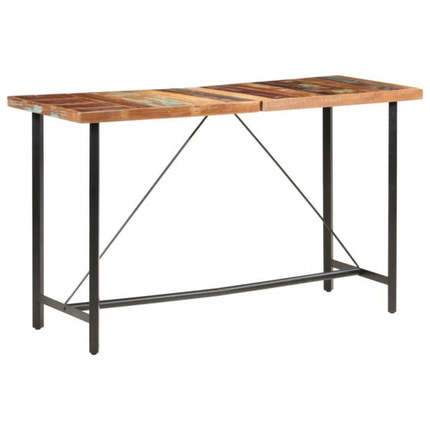 Bar Table 180x70x107 Cm Reclaimed Solid Wood Image 9