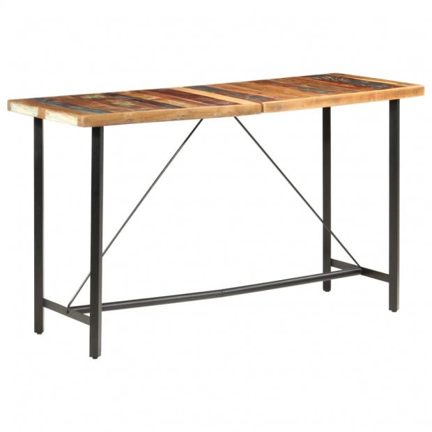 Bar Table 180x70x107 Cm Reclaimed Solid Wood Image 10