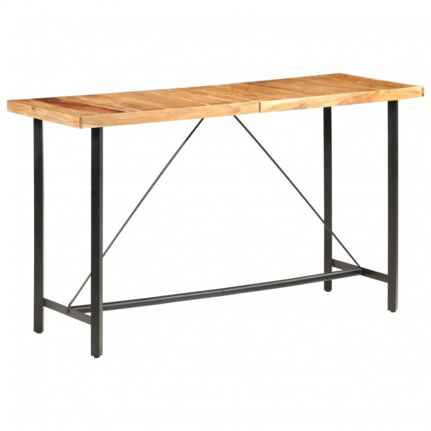 Bar Table 180x70x107 Cm Solid Acacia Wood Image 11