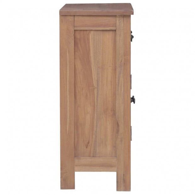 Sideboard 65x30x75 Cm Solid Teak Wood Image 5