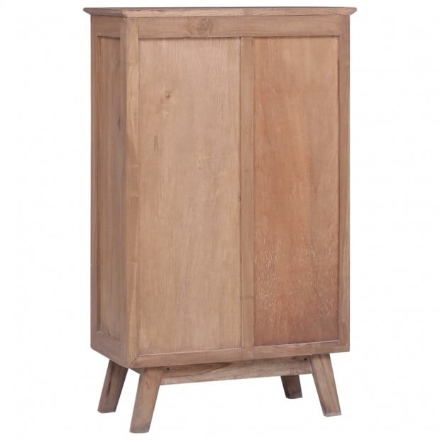Highboard 60x30x100 Cm Solid Teak Wood Image 4