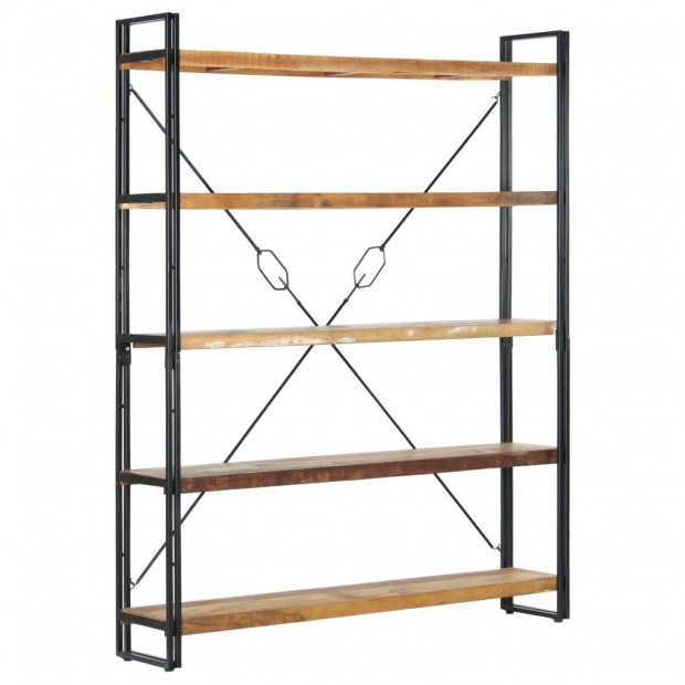 5-tier Bookcase 140x30x180 Cm Solid Reclaimed Wood Image 7