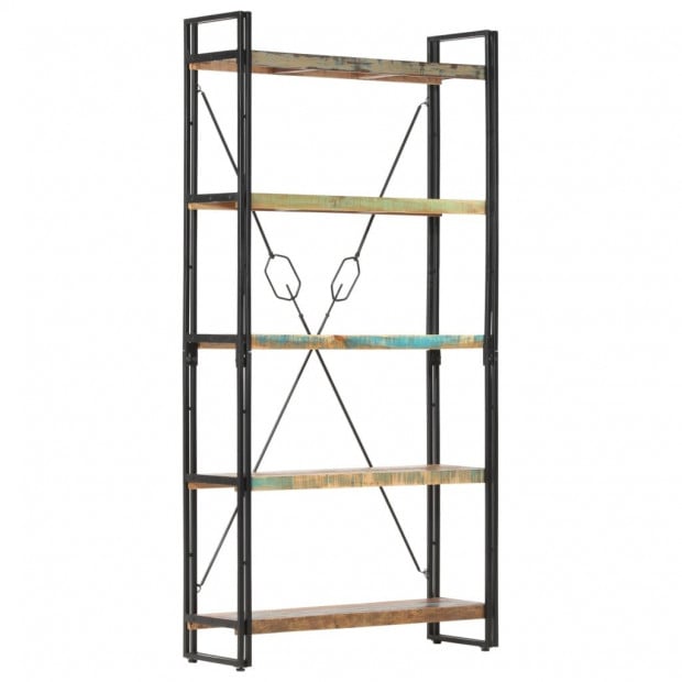 5-tier Bookcase 90x30x180 Cm Solid Reclaimed Wood