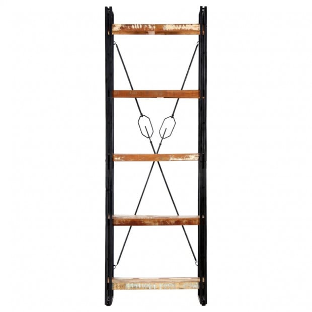 5-tier Bookcase 60x30x180 Cm Solid Reclaimed Wood Image 2