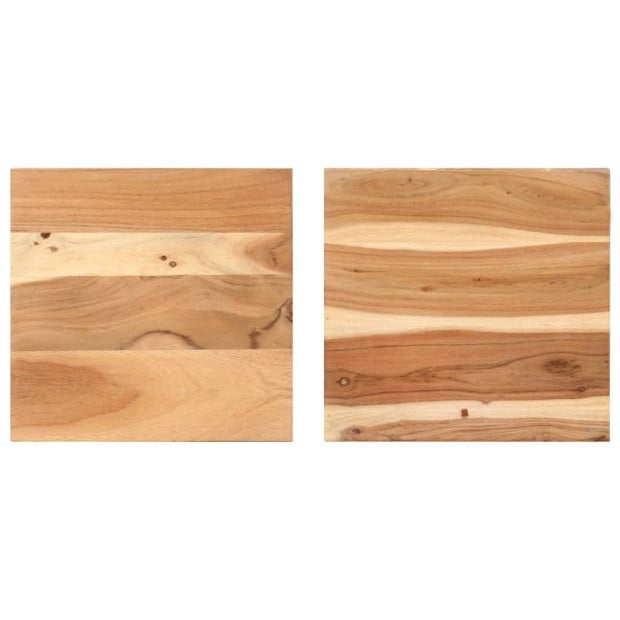 Side Tables 2 Pcs Solid Acacia Wood Image 4
