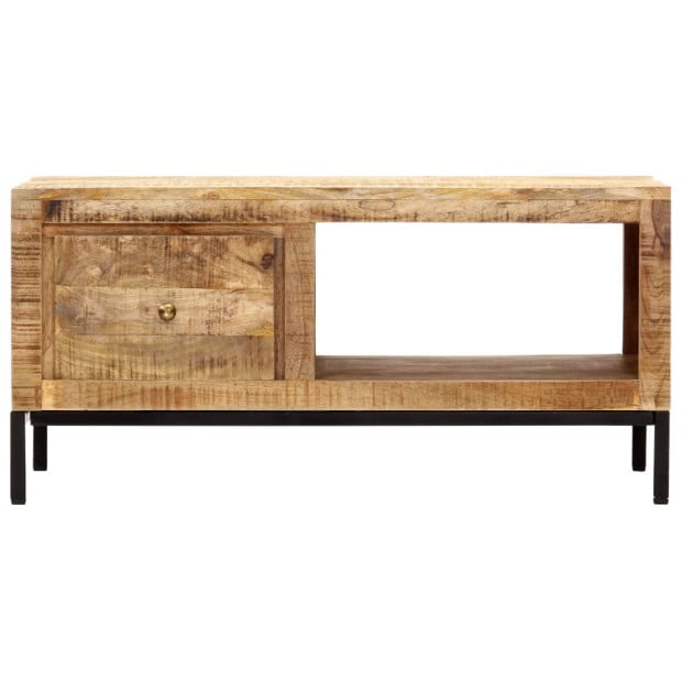 Coffee Table 88x50x42 Cm Solid Mango Wood Image 2