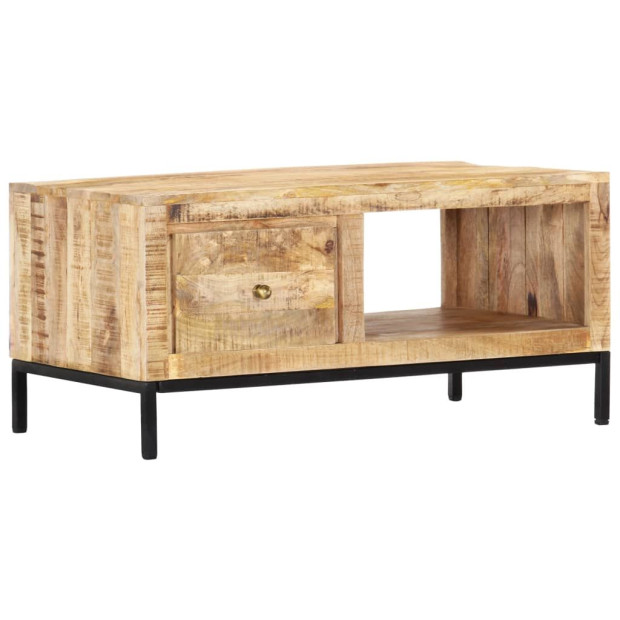 Coffee Table 88x50x42 Cm Solid Mango Wood Image 11
