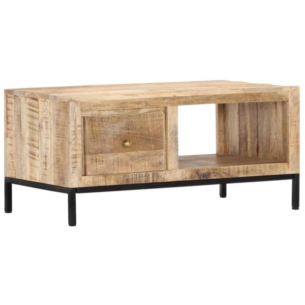 Coffee Table 88x50x42 Cm Solid Mango Wood Image 10