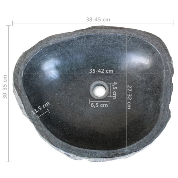 Basin River Stone Oval 38-45 Cm Image 6