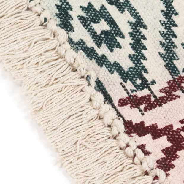 Handwoven Kilim Rug Cotton 120x180 Cm Multicolour Image 3