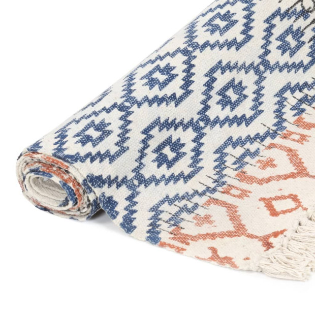 Handwoven Kilim Rug Cotton 120x180 Cm Multicolour Image 2