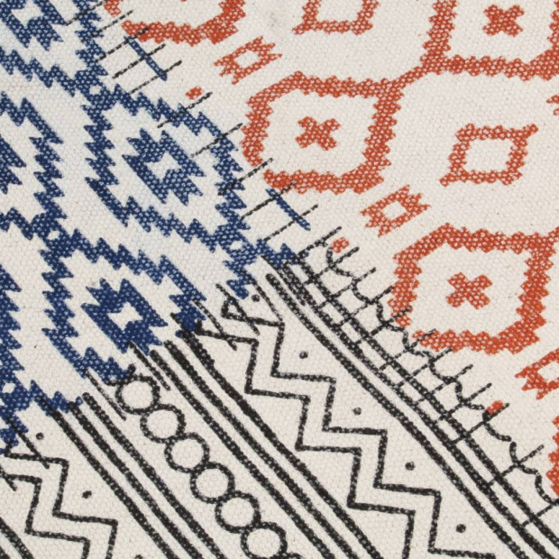 Handwoven Kilim Rug Cotton 120x180 Cm Multicolour Image 4