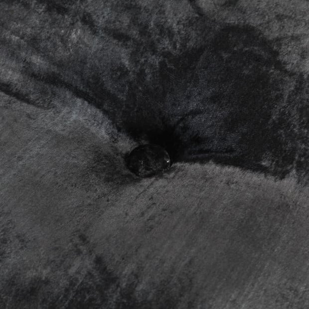 Round Pouffe Velvet 40x20 Cm Anthracite Image 2
