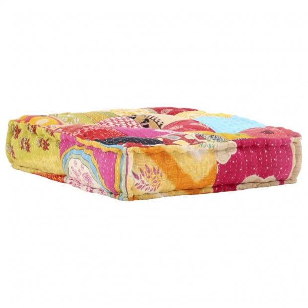 Modular Pouffe Patchwork Fabric Image 9