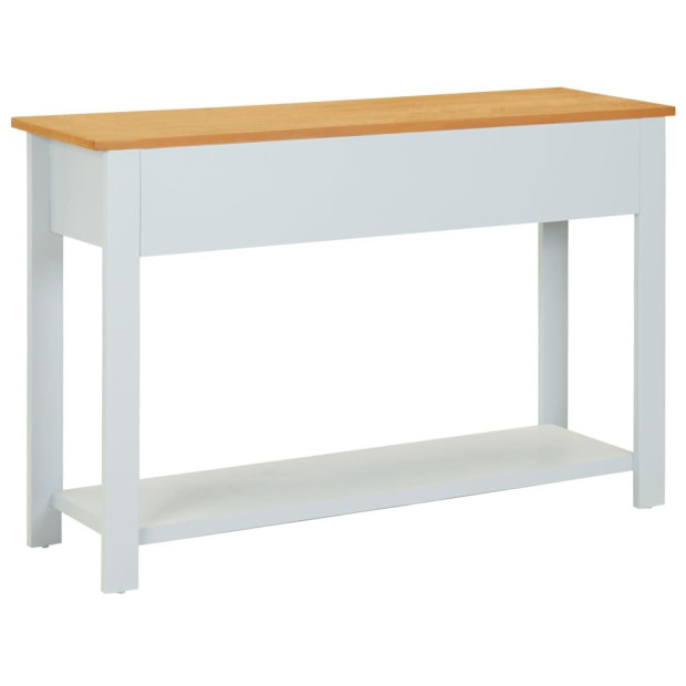 Console Table 118x35x77 Cm Oak Wood Image 3