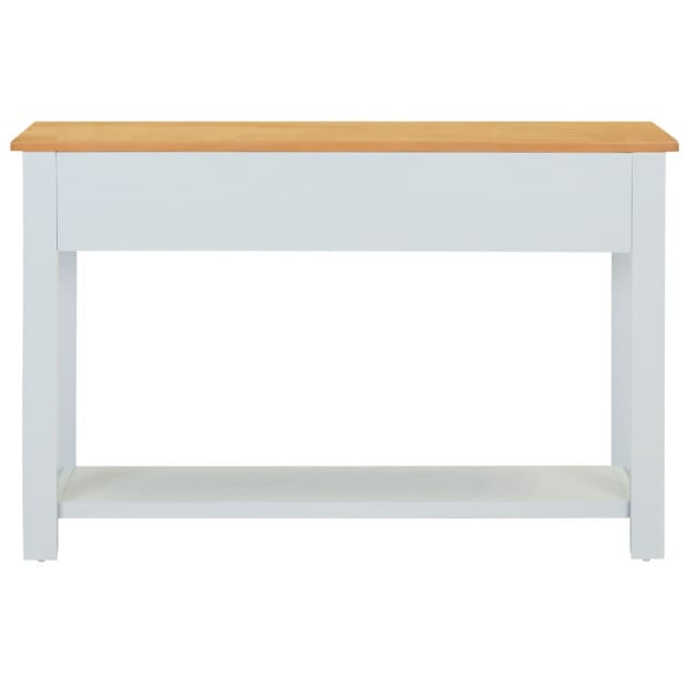Console Table 118x35x77 Cm Oak Wood Image 4