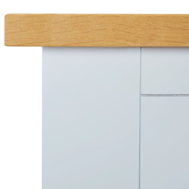 Console Table 118x35x77 Cm Oak Wood Image 8
