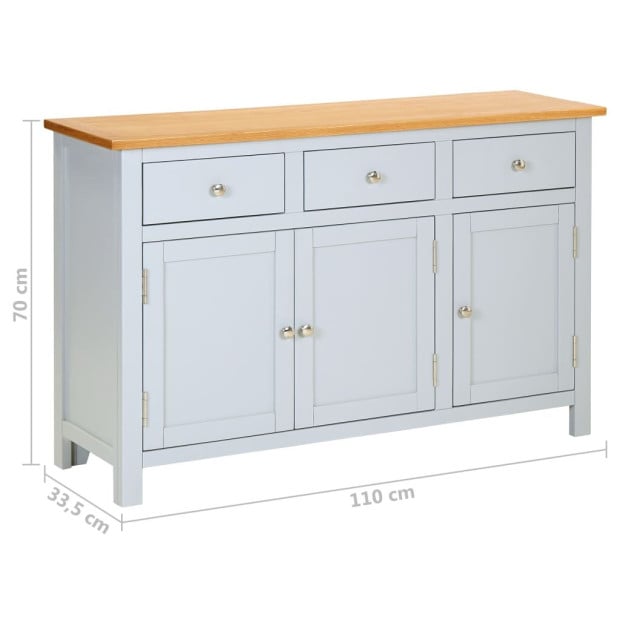 Sideboard 110x33.5x70 Cm Wood Image 9