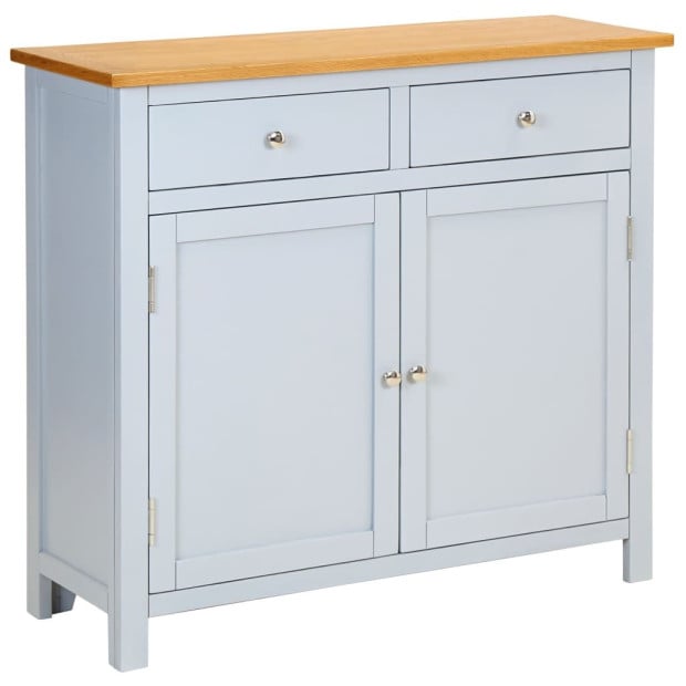 Sideboard 90x33.5x83cm Solid Oak Wood