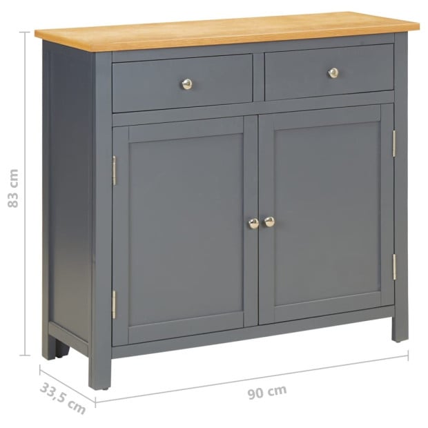 Sideboard 90x33.5x83 Cm Wood Image 8