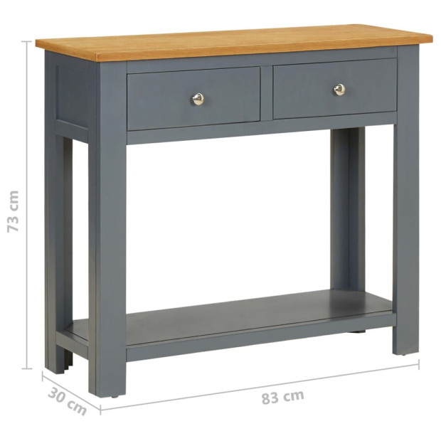 Console Table 83x30x73 Cm Wood Image 9