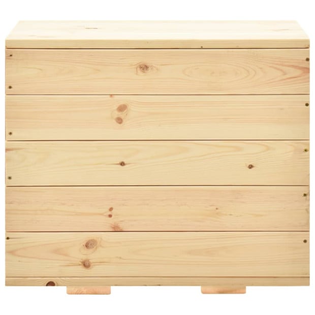 Storage Box 60x54x50.7 Cm Solid Pine Wood Image 4