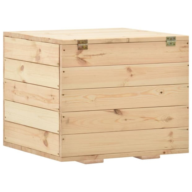 Storage Box 60x54x50.7 Cm Solid Pine Wood Image 5