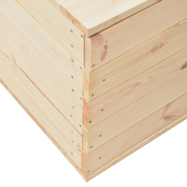 Storage Box 60x54x50.7 Cm Solid Pine Wood Image 6