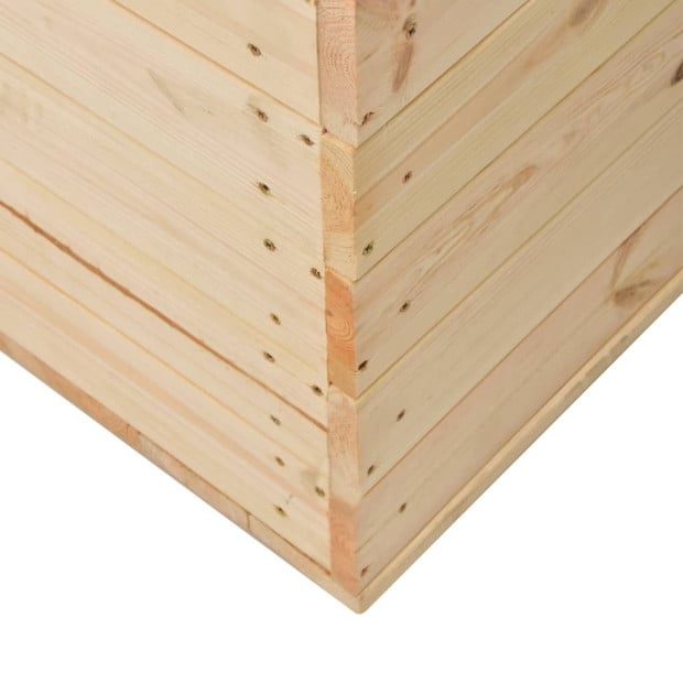 Storage Box 120x63x50.7 Cm Solid Pine Wood Image 7