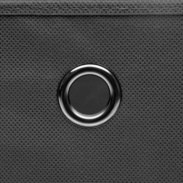 Storage Boxes With Lids 4 Pcs Grey 32x32x32 Cm Fabric Image 2