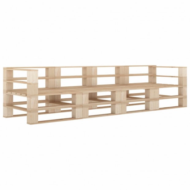 Garden Pallet Sofa 4-seater Wood