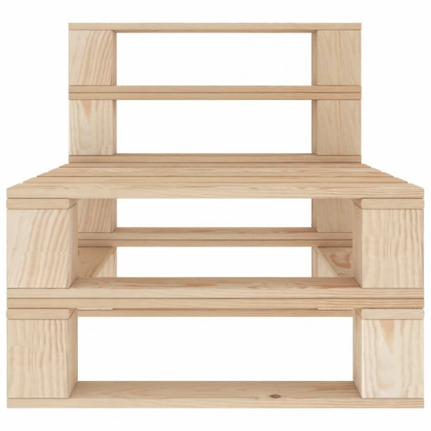 Garden Pallet Sofa 4-seater Wood Image 6