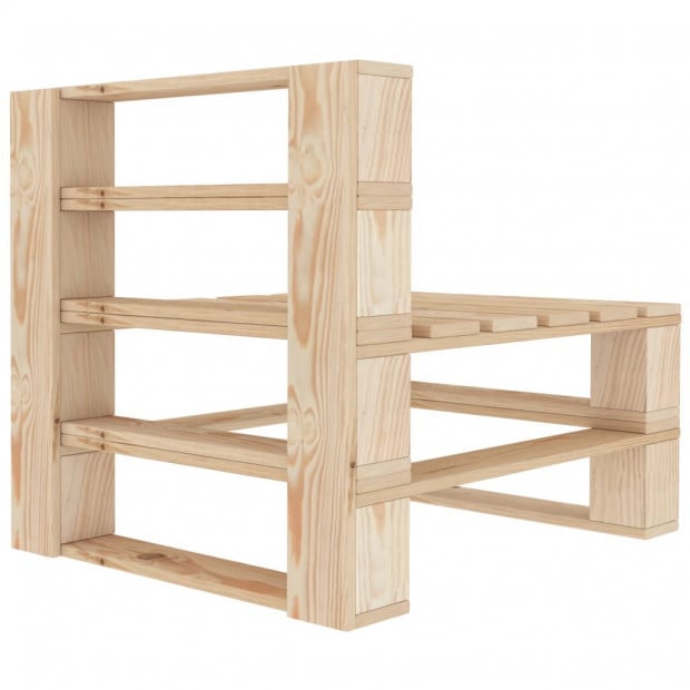 Pallets Wood 5 Piece Garden Lounge Set Image 8