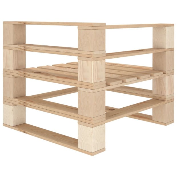 7 Piece Lounge Set Pallets Wood Image 5