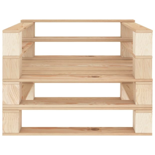 7 Piece Garden Set Pallets Wood Image 4