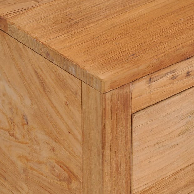 Sideboard 125x30x75 Cm Solid Teak Wood Image 2