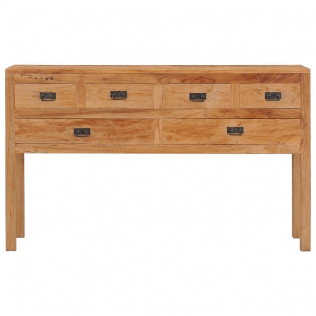 Sideboard 125x30x75 Cm Solid Teak Wood Image 3