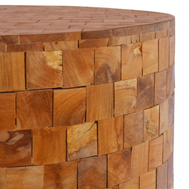 Coffee Table 60x60x35 Cm Solid Teak Wood Image 2