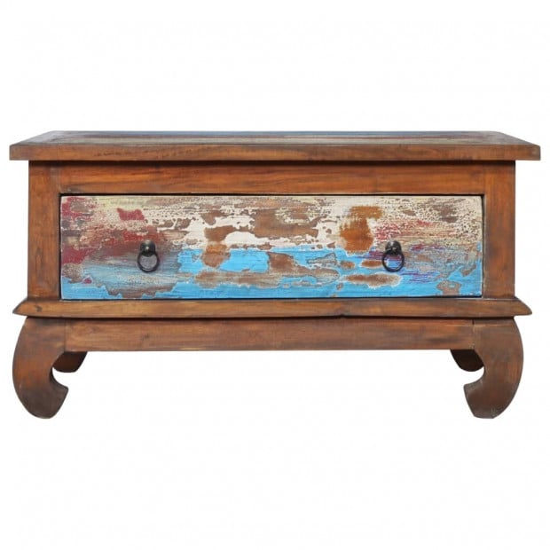 Coffee Table 80x50x40 Cm Reclaimed Teak Wood Image 3