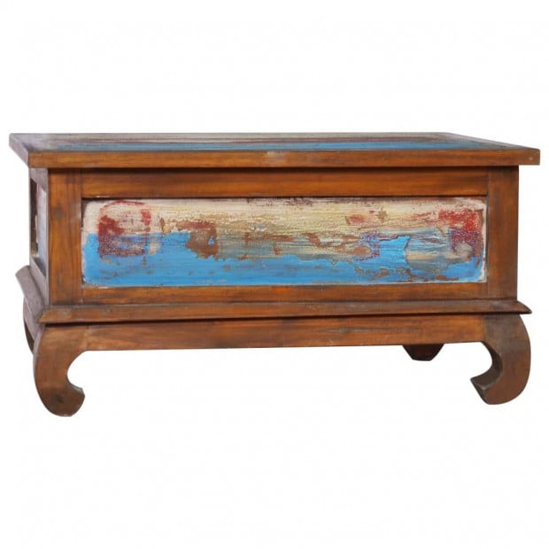 Coffee Table 80x50x40 Cm Reclaimed Teak Wood Image 5