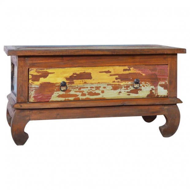 Coffee Table 80x50x40 Cm Reclaimed Teak Wood Image 10
