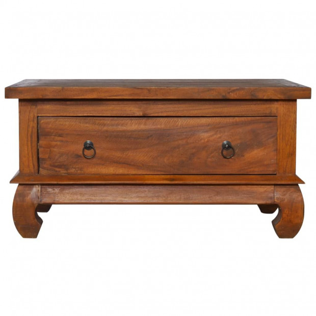 Coffee Table 80x50x40 Cm Solid Teak Wood Image 3